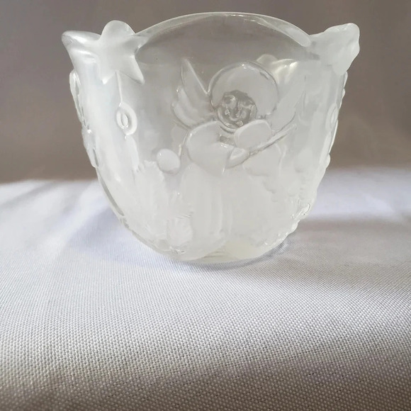 -Mikasa Holiday Lights Votive Tea Light Candle holder Angels Christmas - Picture 3 of 6